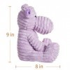 Apricot Lamb Peluche hippopotame en velours côtelé, idéale pour les enfants hippopotame en velours côtelé, 22,9 cm 