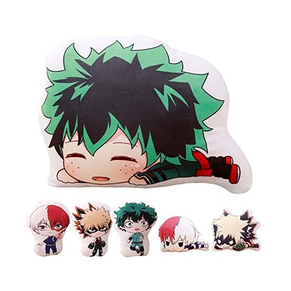 Hero Academia Oreiller en peluche Izuku Todoroki Bakugou Poupée en peluche Marionnettes