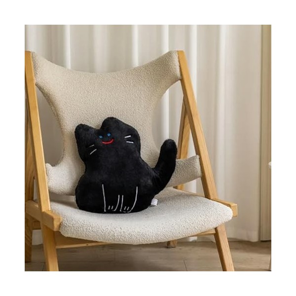 SaruEL Kawaii Peluche Chat Oreiller Peluche Animal Chat Peluche Oreiller Doux canapé décoration Mignon Chat Jouet Fille Anniv