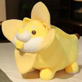 NOpinz Mignon Fruit Banane avec Animal en Peluche Jouet Poupée Créative Mignon Banane Chien en Peluche Coussin Cadeau Jouet e