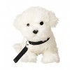 Uni-Toys - Maltais avec Laisse - 26 cm Longueur - Chien en Peluche - Peluche, Doudou