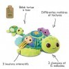 VTech - Juju, Maman Tortue Éveil des Sens Play Green, Peluche Interactive Fabriquée avec des Matériaux Plus Durables, Jouet S