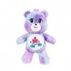 Care Bears 22439 Care-A-Lot Bear 40th Anniversary Bisounours Peluche en Forme d’Ours à Collectionner pour Filles et garçons â