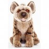 Uni-Toys - Hyàne Assis - 22 cm Hauteur - Animal Sauvage Exotique - Peluche, Doudou