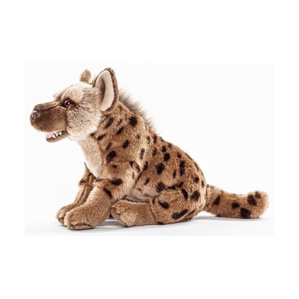 Uni-Toys - Hyàne Assis - 22 cm Hauteur - Animal Sauvage Exotique - Peluche, Doudou