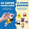 JOYIN 36 Mini Peluches Animales 7,6 cm chacun , Animaux en Peluche en Vrac pour Enfants, Décoration de Porte-clés en Peluche