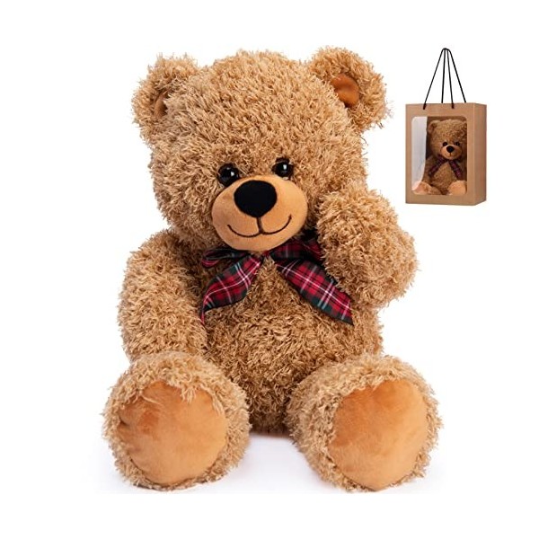 Bebamour Peluche Ours en Peluche Jouets Peluche poupée pour garçons et Filles Cadeau danniversaire décorer la Maison, 45 cm,