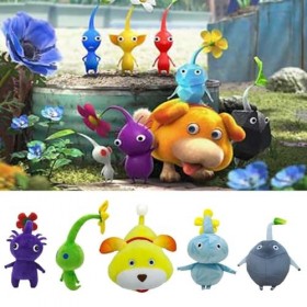 IHIPPO Lot de 6 Pikmin Peluche, Pikmin 4 Peluche, Flocons davoine Chien Peluche, Fun Plant Bio Peluche, Douce poupée Plein