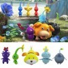 IHIPPO Lot de 6 Pikmin Peluche, Pikmin 4 Peluche, Flocons davoine Chien Peluche, Fun Plant Bio Peluche, Douce poupée Plein