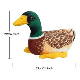 LIKUNGOU 2Pcs Peluche Canard Colvert Réaliste Animal en Peluche Mignon Plushie Oreiller Cadeau pour Enfants Amis