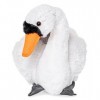 Uni-Toys - Cygne avec bébés - 24 cm hauteur - oiseau en peluche - peluche, peluche