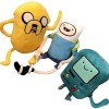 AZERISSO Peluches Adventure Time - Jouets en Peluche Finn lhumain et Jake Le Chien avec BMO Jake: 37CM/14.56" 