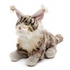 Uni-Toys - Chat Maine-Coon, assis marron - 27 cm hauteur - chat en peluche - peluche, doudou
