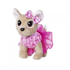 Simba Chi Love is in The Air Chihuahua Chien en Peluche avec Jolie Robe chaleureuse et nœud dans Une Pochette en Forme de cœu