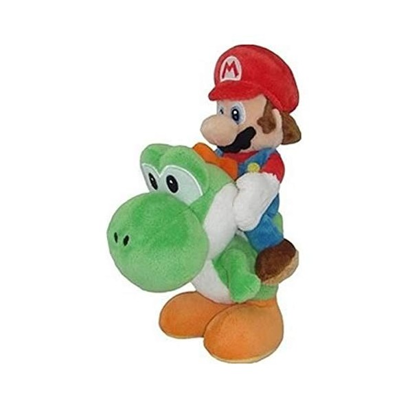 Little Buddy Super Mario en Peluche – Mario et Yoshi en Peluche, 20,3 cm