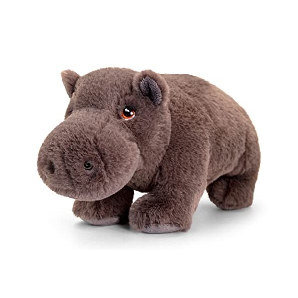 tachi Peluche hippopotame 30 cm gris foncé hippopotame debout