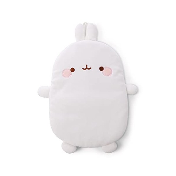 NICI- Bouillotte Lapin Molang 350 ML, 47753, Blanc