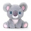 tachi Doudou Koala assis en peluche ourson Gris 25 cm