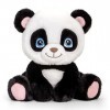 tachi Peluche panda ourson en peluche noir et blanc - 25 cm