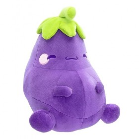 MochiOshis Peluche aubergine 25,4 cm Murasaki Nasukkoshi | Animal en peluche doux à câliner pour câliner