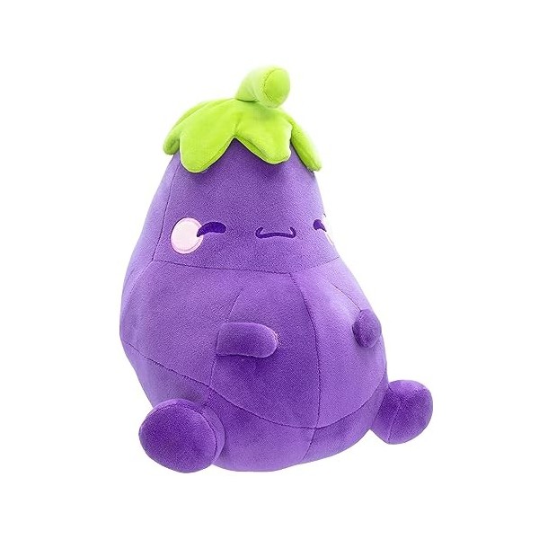 MochiOshis Peluche aubergine 25,4 cm Murasaki Nasukkoshi | Animal en peluche doux à câliner pour câliner