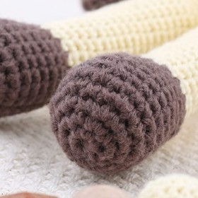 Greabuy 28 Cm Crochet Girafe Câlin Poupée Peluche Jouet Girafe Coton Rempli Solitude Confort Jouet Enfant en Bas Âge Chambre 