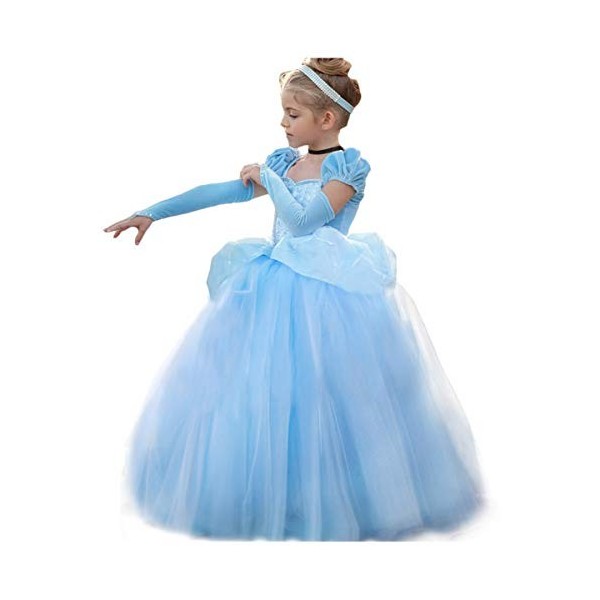 CQDY Robe Cendrillon Costume Princesse Halloween Fantaisie Fête Habille Robe Costumes Cosplay