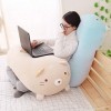 THAYLA 90cm Doux Animal Dessin Animé Oreiller Coussin Mignon Chien Chat Dinosaure Cochon Licorne en Peluche Jouet en Peluche 