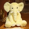 CAWACH Mignon Éléphant Oreiller Poupée en Peluche Enfant Dormir Poupée Coussin Muppet Poupée-Jaune, 45cm