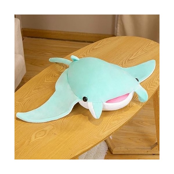 PaMut Coussin en Peluche Mignon Dessin animé Poisson Raie Manta Jouet en Peluche Peluche créature de la mer Douce poupée Cade