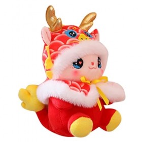 Totority 2024 Dragon en Peluche 2024 Décoration du Nouvel an Chinois Cadeaux pour Lui Poupée De LAnnée du Dragon Chinois 202