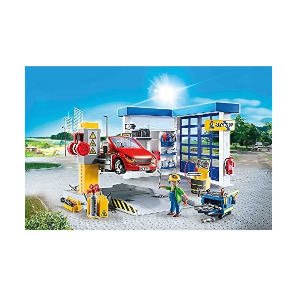Playmobil 70202 Garage Automobile- - City Life- Voiture mécanique