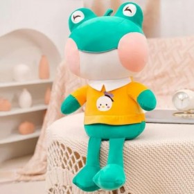 NOpinz Kawaii Grenouille Peluche Jouet Peluche Animal Souriant Grenouille Peluche Cadeau D’Anniversaire Cadeau De Noël 30cm 1