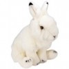 Carl Dick Peluche Lièvre, Lapin en Peluche en Position Assise Blanc 30cm 3556