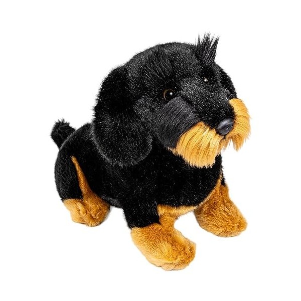 Carl Dick Peluche Teckel Noir Assis 30cm 3443