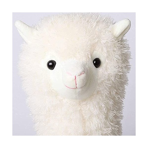 Jouet en peluche alpaga - 46 cm - Lama en peluche - Grande poupée alpaga - Oreiller doux et moelleux - Blanc - Alpaga en pelu