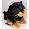 Carl Dick Peluche Teckel Noir avec Laisse Assis 30cm 3528