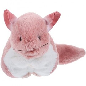 ibasenice Chinchilla en Peluche Jouet en Peluche Poupée Simulation Figures Animales Dessin Animé Doux Câlin Hamster Poupée Or