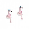 Toyvian 2 Pièces Flamant Poupée Petit Peluche Flamant Câlin Oreiller Doux en Peluche Flamant Animaux en Peluche Figure Animau