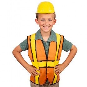 Tigerdoe Robe de soirée pour enfants - 8 chapeaux avec 8 gilets - Fête de construction - Faveurs danniversaire 8 chapeaux d