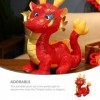 Luxshiny Poupée en Peluche De Dragon Chinois Mascotte De Lannée 2024 du Dragon 30 Cm Poupée danimal du Zodiaque en Peluche 