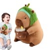 Lambo Capybara Peluche Jouet, Jouet en Peluche Capybara, Poupée en Peluche Simulation Capybara, Oreiller en Peluche Kawaii, P