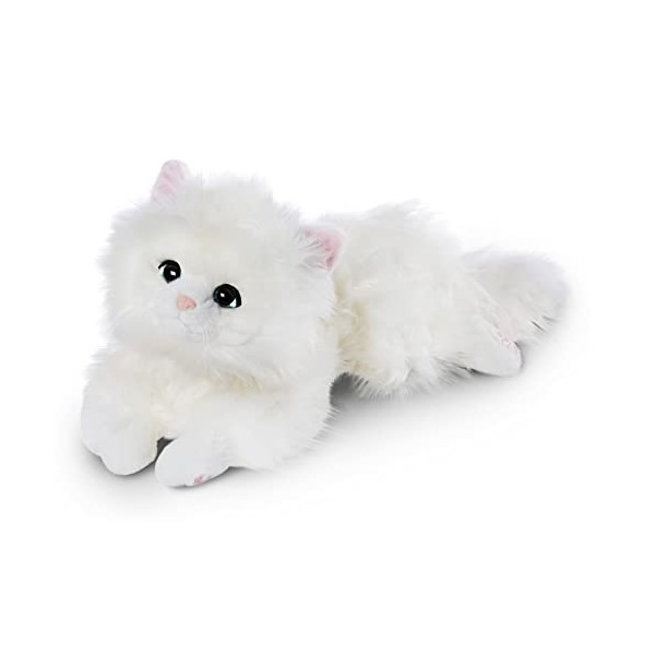 NICI Jouet en Peluche Chat Meowlina 35 cm couché 48099 Blanc