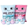 Puruuige Axolotl Snack Oreiller Mignon Salamandre en Peluche Oreiller Animal Doux Jouet en Peluche Axolotl Mini Coussin avec 