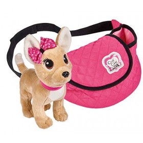 Simba Chi Love Street/Chihuahua Plüschhund in Einer trendigen Bauchtasche/Gurt größenverstellbar Dog,Elephant,Heart,Puppy Pel