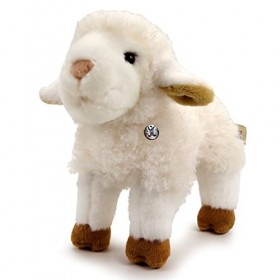 Bizz Leni Peluche mouton Blanc debout 24 cm