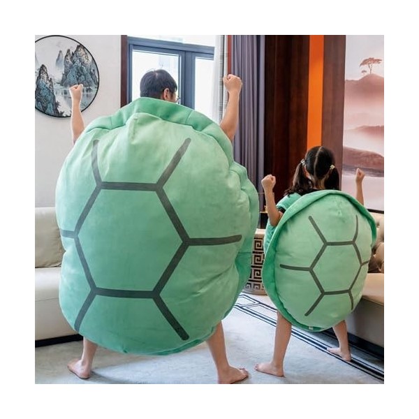 Turtle Power Shell Coussin géant en forme de tortue portable portable Coussin en forme de coquillage de tortue Jouet en peluc