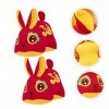 Toyvian 6 Pièces Année du Lapin Mascotte Animaux Jouets Décor Chinois Bébés Poupées Jouets danimaux Jouets De Décoration Ani