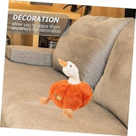 ibasenice Peluche Citrouille Canard Géant en Peluche Drôle Doreiller en Peluche Coussin Citrouille 3D Peluche Doie Fausses Ci
