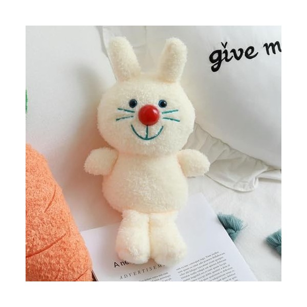 EacTEL Animal en Peluche Lapin Carotte poupée Lapin Peluche Jouet Dessin animé Lapin Peluche Cadeau pour Fille Anniversaire C